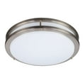 thumbnail image 1 of ENERGETIC 12" LED Ceiling Light, Dimmable Modern Flush Mount, Brushed Nickel, Selectable Color and Watts, 1 of 6