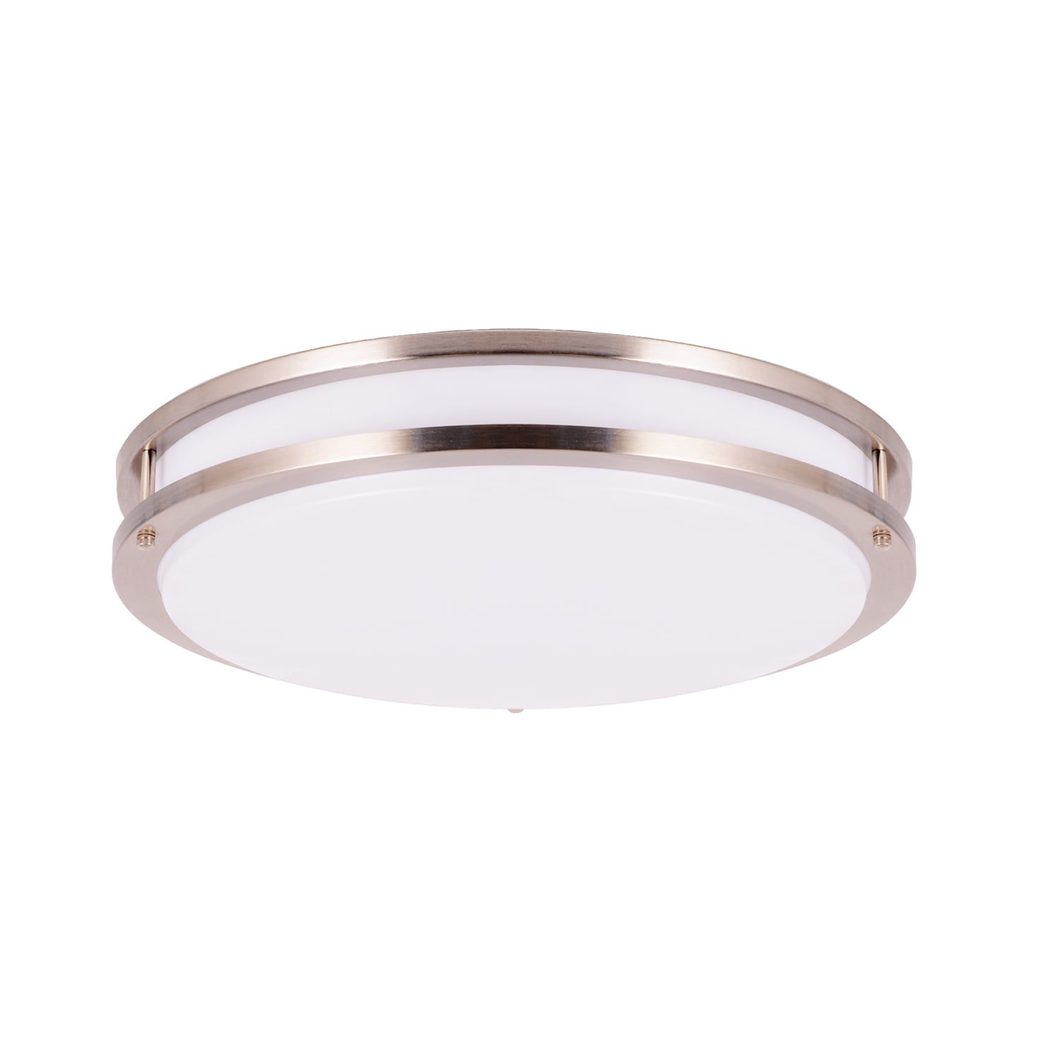 14" Brushed Nickel LED Flush Mount Ceiling Light