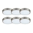 thumbnail image 1 of ENERGETIC 18" LED Ceiling Light, Dimmable Modern Flush Mount, Brushed Nickel, 3 Color Temperature ENERGY STAR, 6Pack, 1 of 8