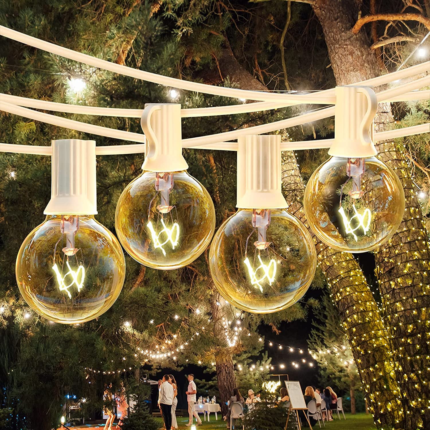 Vintage Glass-Style Buoy Float String Lights - Assorted Twine 