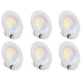 thumbnail image 1 of ENERGETIC 6 inch Integrated LED Recessed Downlight, 2700K-5000K Selectable Can Ceiling Light , Dimmable, Energy Star, 6 Pack, 1 of 7