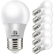 ENERGETIC A15 LED Refrigerator Light Bulb, Dimmable Ceiling Fan Lamp, 40 Watt Equivalent, Daylight 5000K, E26 Base, UL Listed, 6 Pack