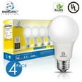 thumbnail image 1 of ENERGETIC A19 LED Lamp Light Bulbs,8.5 Watts (60W Equivalent),750LM ,2700K, E26 Base, UL Listed for Bedroom Kitchen, 4 Pack, 1 of 5