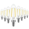 thumbnail image 1 of ENERGETIC B11 LED Classic Candelabra Clear Light Bulb, 60W Equivalent, Soft White 2700K, E12 Base, 550 LM, UL Listed, Dimmable, 8 packs, 1 of 6