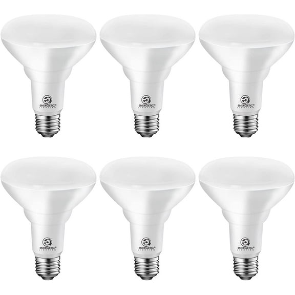 ENERGETIC Dimmable BR30 Indoor LED Flood Light Bulb, 900 Lumens, 11W=75W, 5000K Daylight, Ceiling Light Bulb for Cans, UL Listed, 6 Pack