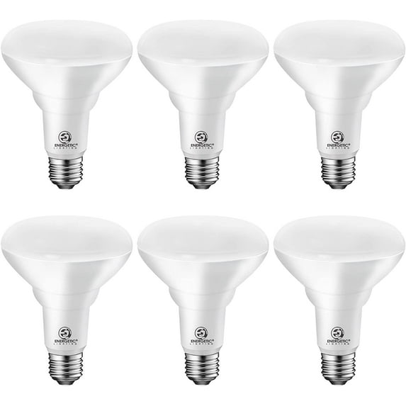ENERGETIC Dimmable BR30 Indoor LED Flood Light Bulb, 900 Lumens, 11W=75W, 5000K Daylight, Ceiling Light Bulb for Cans, UL Listed, 6 Pack