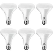 ENERGETIC [Energy Star] Dimmable Indoor LED Flood Light Bulbs BR30, 65W Equivalent, CRI 80, Daylight 5000K, UL Listed, 6 Pack