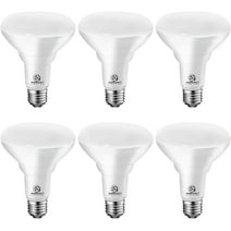 ENERGETIC [Energy Star] Dimmable Indoor LED Flood Light Bulbs BR30, 65W Equivalent, CRI 80, Daylight 5000K, UL Listed, 6 Pack