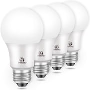 ENERGETIC LED Dusk to Dawn Outdoor Light Bulb, 75 Watt Equivalent, 1100LM, Daylight 5000K, E26 Base, Automatic On/Off Sensor Light Bulb for Porch, Hallway, Garage, ETL Listed, 4 Pack