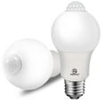 thumbnail image 1 of ENERGETIC Outdoor A19 Motion Sensor Light Bulb, 60 Watt Equivalent (8.5W), Automatic Activated by Motion,E26, 5000K Dusk to Dawn Security Bulbs, 2 Pack, 1 of 7