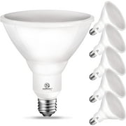 ENERGETIC Outdoor PAR38 LED Flood Light Bulb, Wet Rated, 90 Watt Equivalent (11W), 900 Lumens, Daylight 5000K, E26 Base, UL Listed, 6 Pack