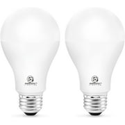 ENERGETIC Super Bright 50/100/150Watts 3-Way A21 LED Light Bulb, 800/1600/2200 Lumens, 3000K Warm White, E26 Base, UL Listed, 2 Pack