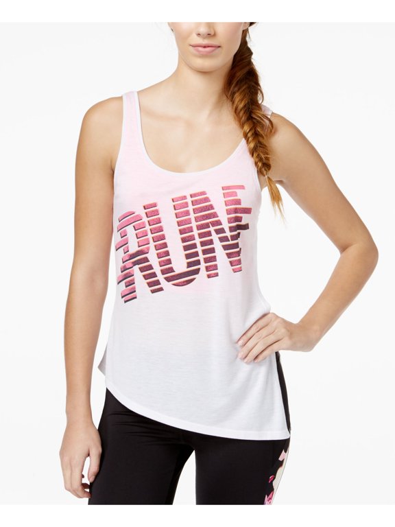 $16 Womens New 4244 Pink Run Scoop Neck Sleeveless Top L Juniors B+B