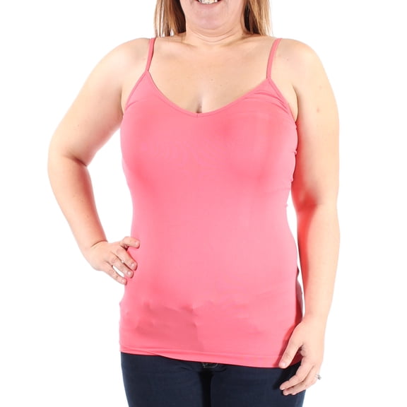 ENERGIE Womens Coral Sleeveless V Neck Top Size: S
