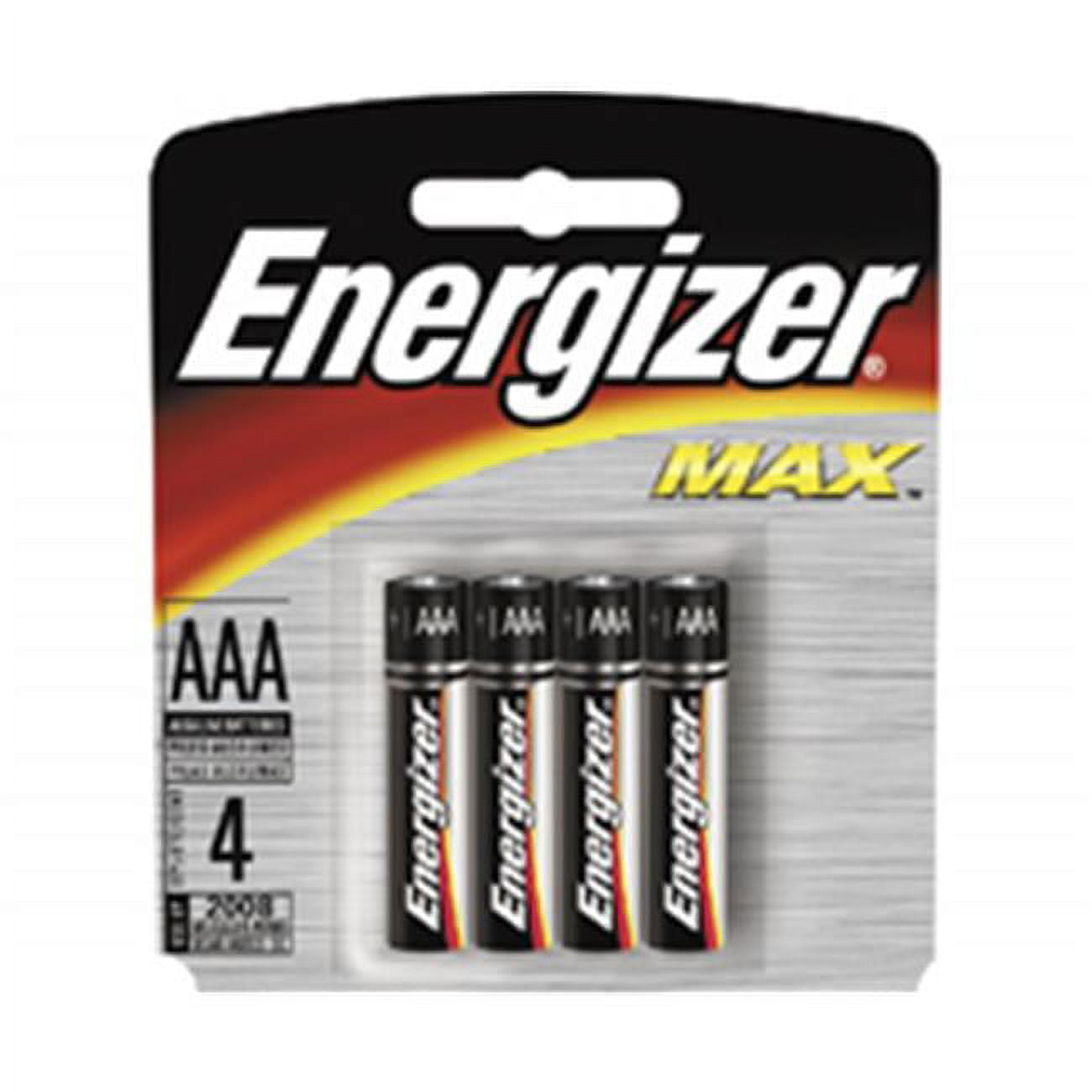 ENERGIZER E92BP-4 Long-Life Alkaline Batteries AAA 4-pk