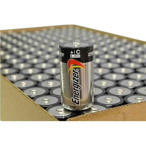 ENERGIZER E93 Max ALKALINE C BATTERY Made in USA Exp. 8-2032 or later - 176 Count (Whole Case)