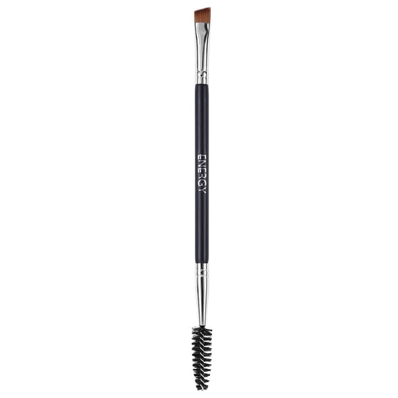 ENERGY Brow Brush Duo Eye - Eyebrow Brush Angled, Spoolie, Eyelash Comb