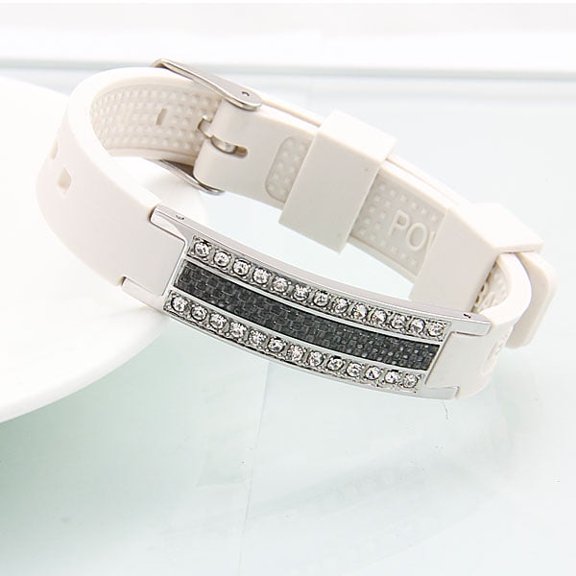 ENERGY POWER SILICON BRACELET EMF PROTECTION MAGNET THERAPY ** 4 in 1**
