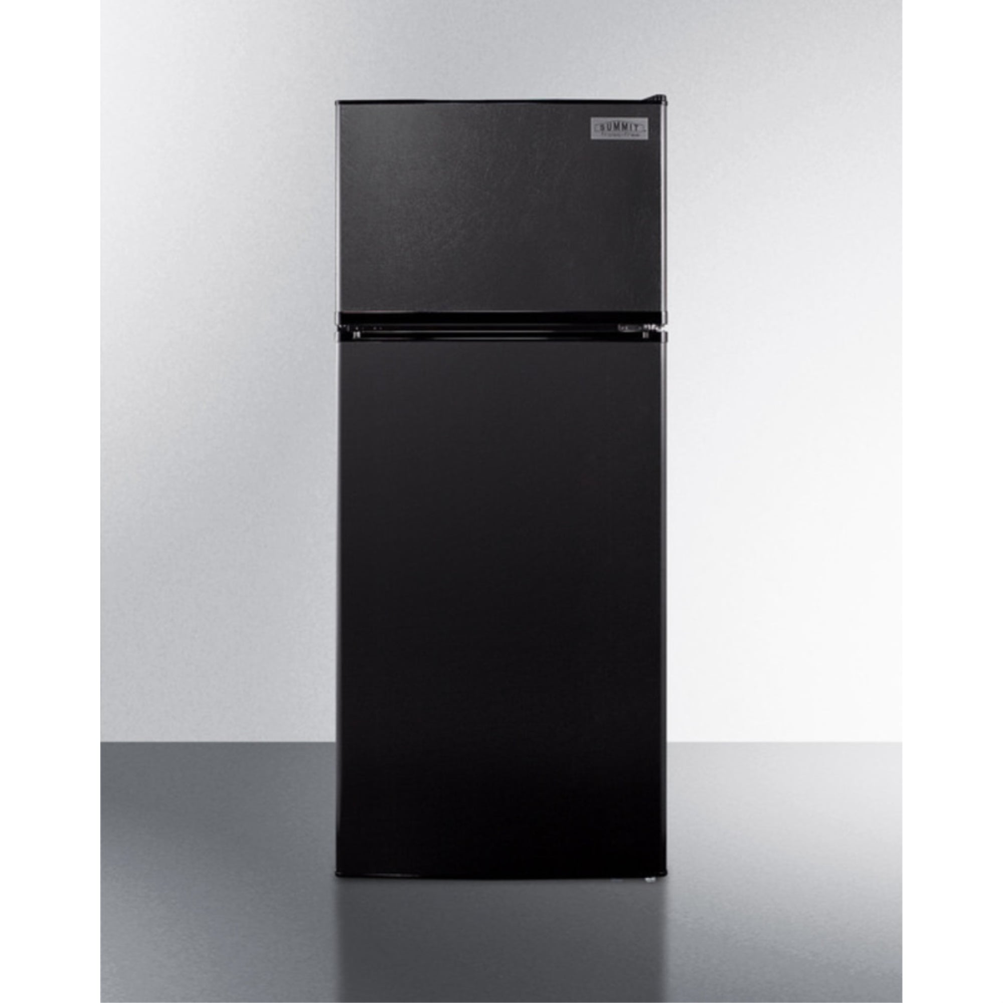 ENERGY STAR qualified ADA compliant refrigeratorfreezer in black with