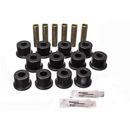 ENERGY SUSPN 32128G Leaf Spring Bushing Set- Rear - Black