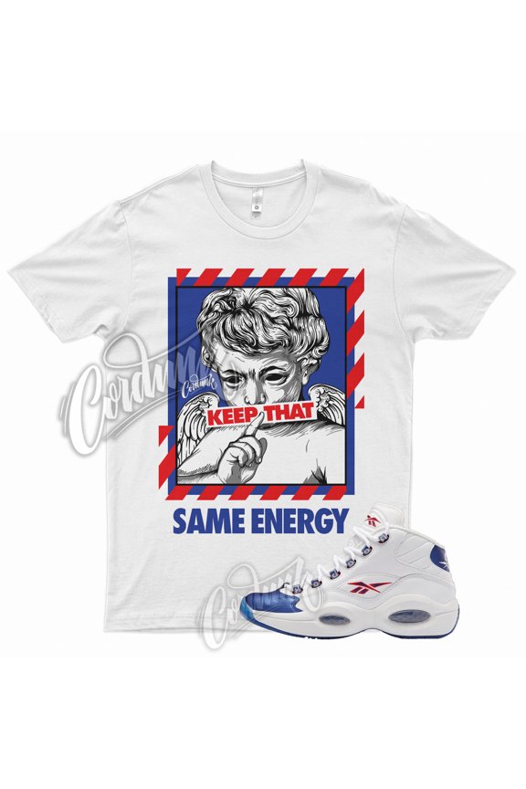 ENERGY Shirt for Question Mid Blue Toe Red White Racer Hyper Royal Game 1