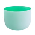thumbnail image 1 of ENERGYSOUND Green Color  Frosted F Heart  Chakra Quartz Crystal Singing Bowl 8 inch, 1 of 7