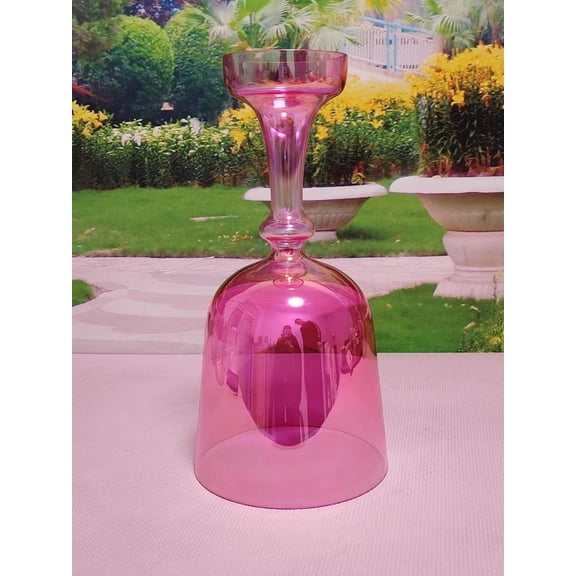 ENERGYSOUND Pink Color Alchemy Solid Chalice Grail Clear F Heart Chakra Quartz Crystal Singing Bowl 6 inch