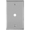thumbnail image 1 of ENERLITES 0.406" Diameter Hole Phone Cable Metal Wall Plate, Corrosion Resistant, Size 1-Gang 4.50" x 2.76", 7741, 430 Stainless Steel, UL Listed, Silver, 1 of 4