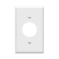 thumbnail image 1 of ENERLITES 1.406" Hole Single Receptacle Outlet Wall Plate, Size 1-Gang 4.50" x 2.76", Polycarbonate Thermoplastic, 8851-W, White, 1 of 5