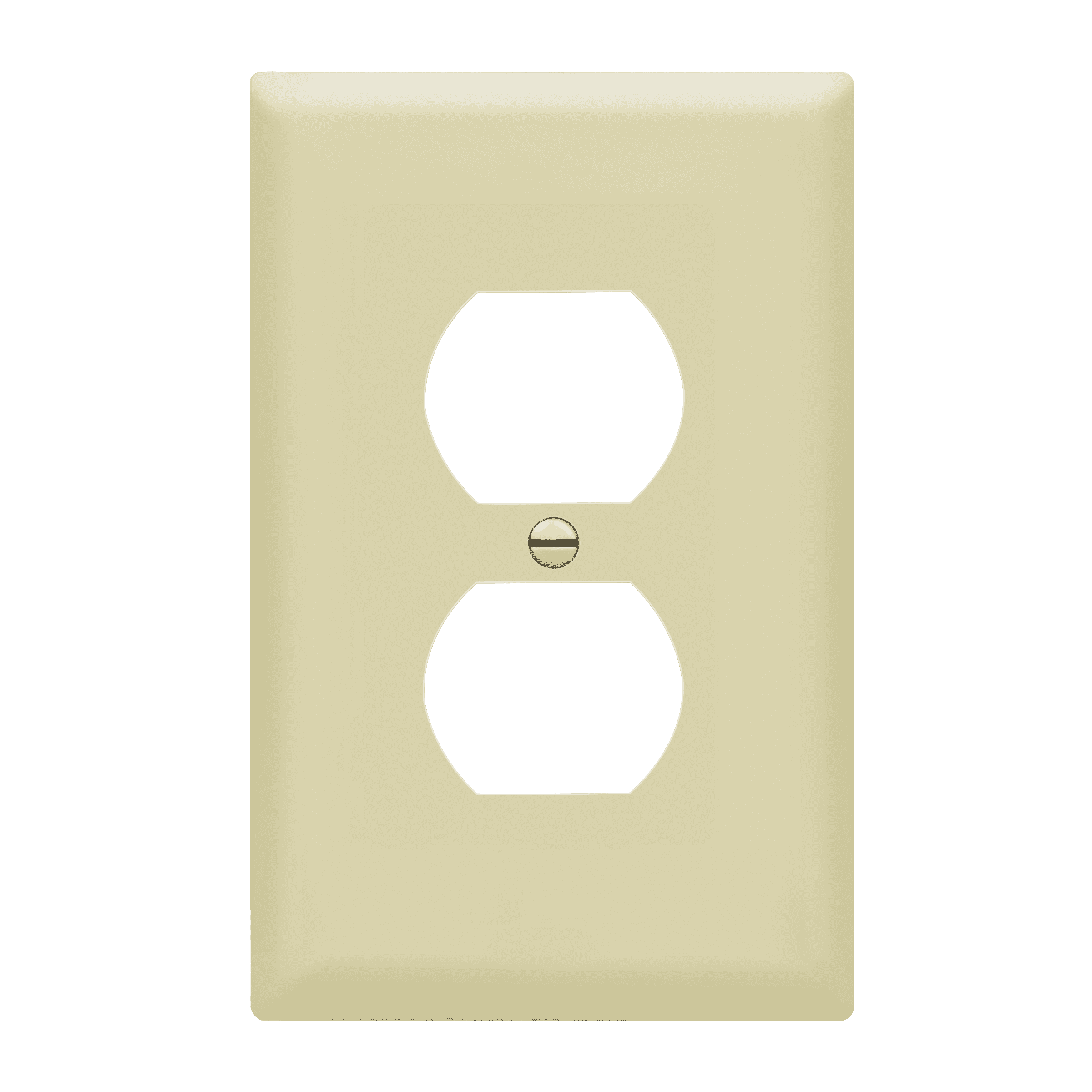 Faith 1-Gang Duplex Wall Plate White - 2.76 X 4.53 Inch Standard Outlet Cover, Modern & Easy Install