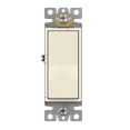 thumbnail image 1 of ENERLITES 3-Way Decorator Paddle Light Switch, Gloss Finish, Single Pole or Three Way, 3 Wire, Grounding Screw, Residential Grade, 15A 120V/277V, UL Listed, 93150-LA, Light Almond, 1 of 5