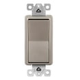 thumbnail image 1 of ENERLITES 4 Decorator Light, Four Way Paddle Rocker Switch, Gloss Finish, Ground Wire Lead Attached, Residential/Commercial Grade, 15A 120V/277V, UL Listed, 94150-NK, Nickel, 1 of 6