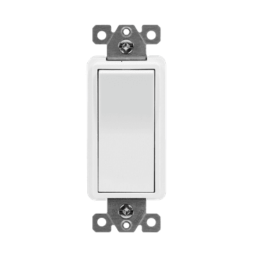 ENERLITES 4-Way Decorator Paddle Rocker Light Switch, Clamp Down Wiring, Grounding Screw, Residential Grade, 15A 120V/277V, UL Listed, 94150-W, White