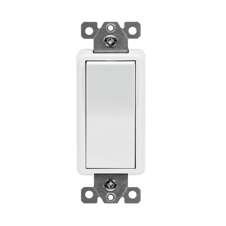 15 Amp Decora Residential Grade 4-Way Lighted Rocker Switch, White 15 Amp Decora Residential Grade 4-Way Lighted Rocker Switch, White