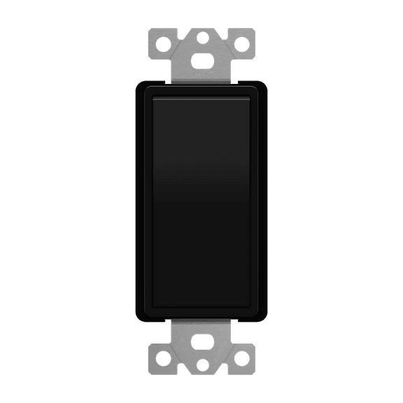 ENERLITES 4-Way Decorator Paddle Rocker Light Switch, Clamp Down Wiring, Grounding Screw, Residential Grade, 15A 120V/277V, UL Listed, 94150-BK, Black
