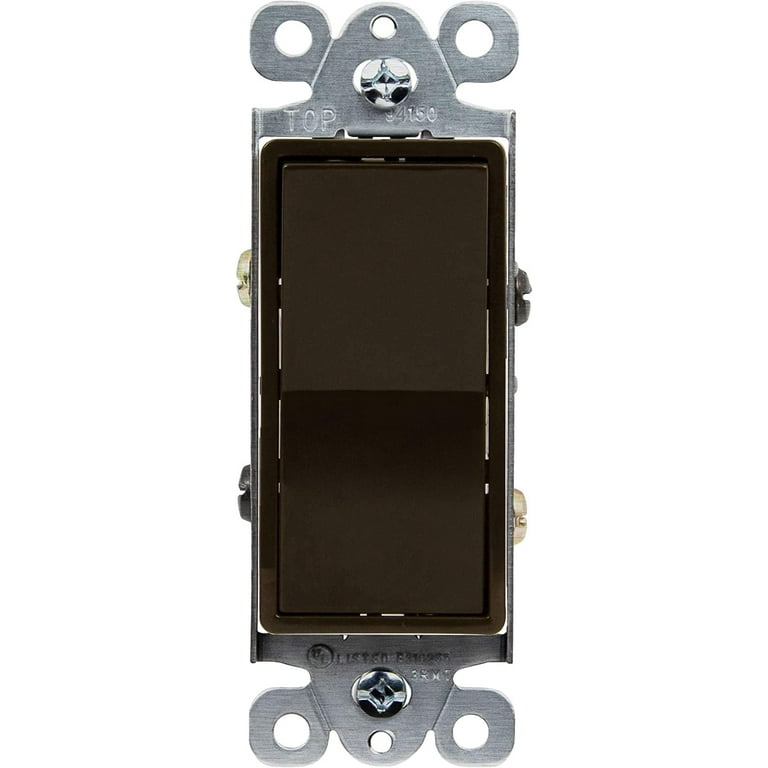 ENERLITES 4-Way Decorator Paddle Rocker Light Switch, Gloss