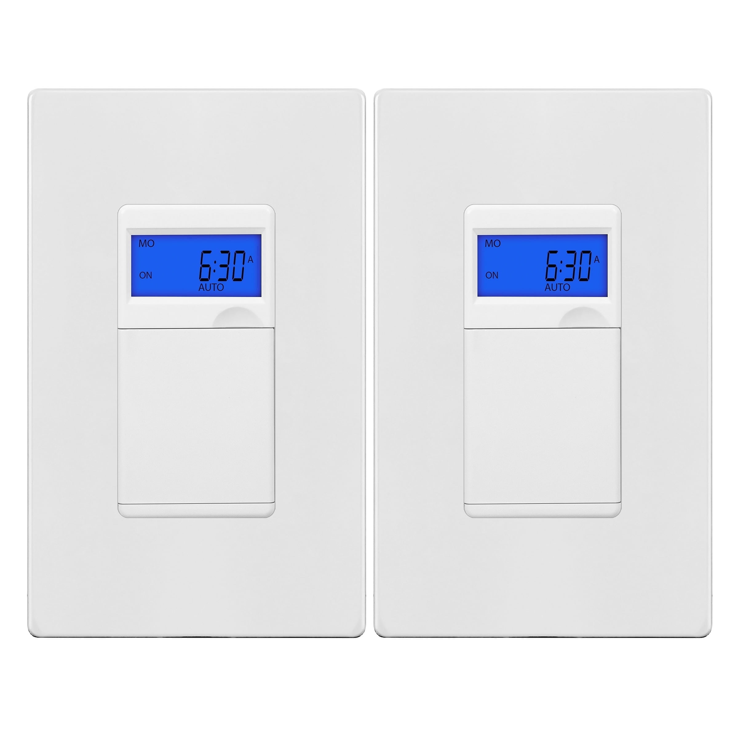 ENERLITES 7 Days Digital in-Wall Programmable Timer Switch for Lights ...