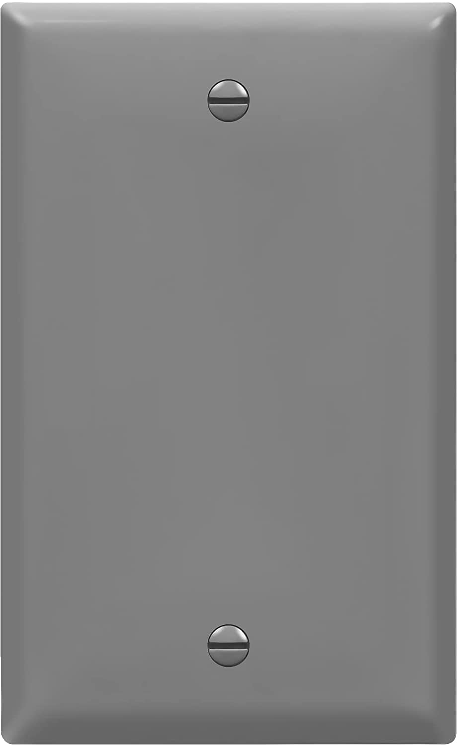 Enerlites blank cover wall plate standard size 1 gang polycarbonate