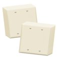 thumbnail image 1 of ENERLITES Blank Device Wall Plate, Gloss Finish, Standard Size 2-Gang, Polycarbonate Thermoplastic, 8802-LA-10PCS, Light Almond (10 Pack), 1 of 4