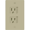 thumbnail image 1 of ENERLITES Child Proof Outlet Cover, Self-Closing, Fits Both Duplex and Decorator Outlet, Safety Design, Tamper-Resistant Socket Plug for Receptacle, UL Listed, 8800-TR, Glossy Ivory, 1 of 5