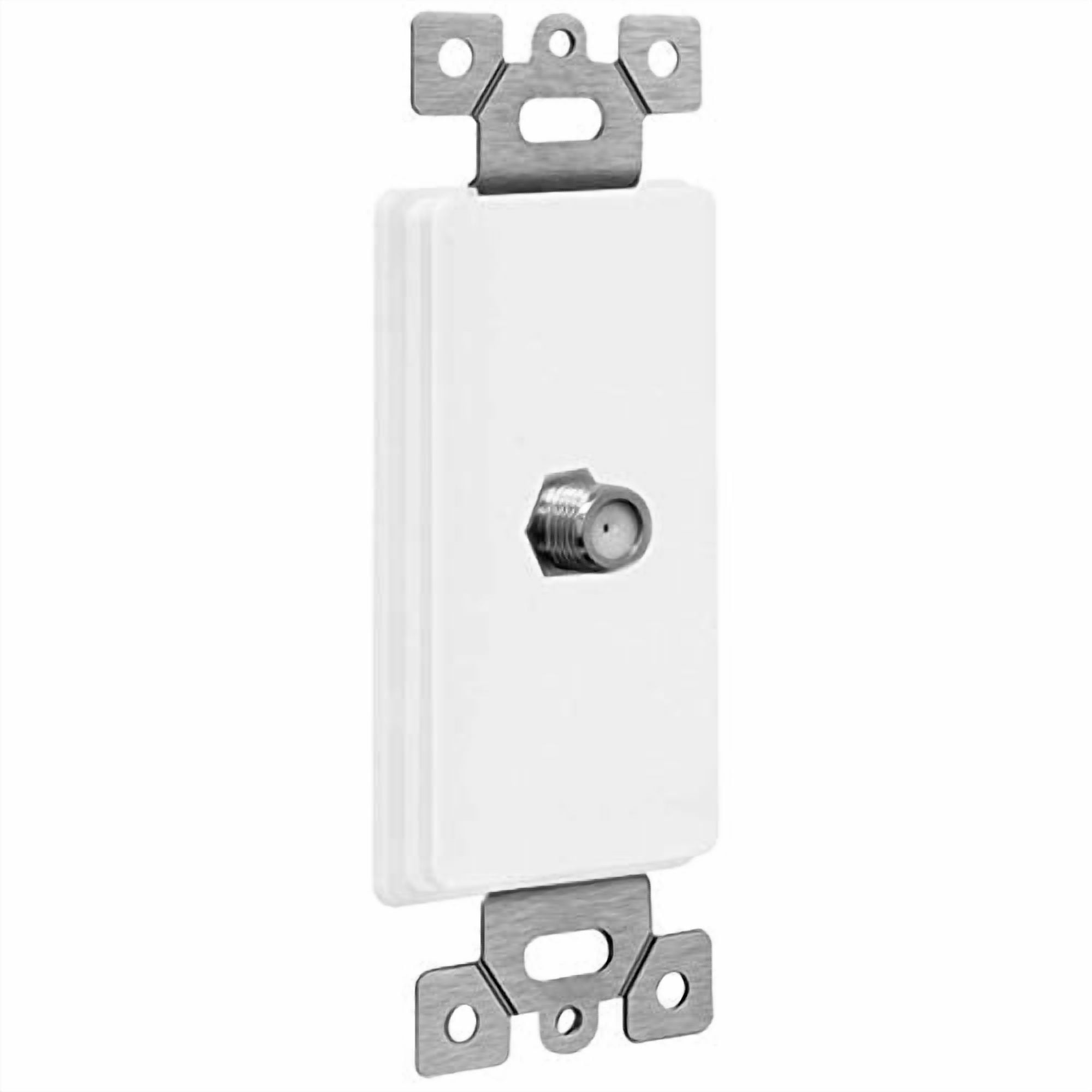 ENERLITES Coaxial Television Cable Jack Adapter Insert for Decorator ...