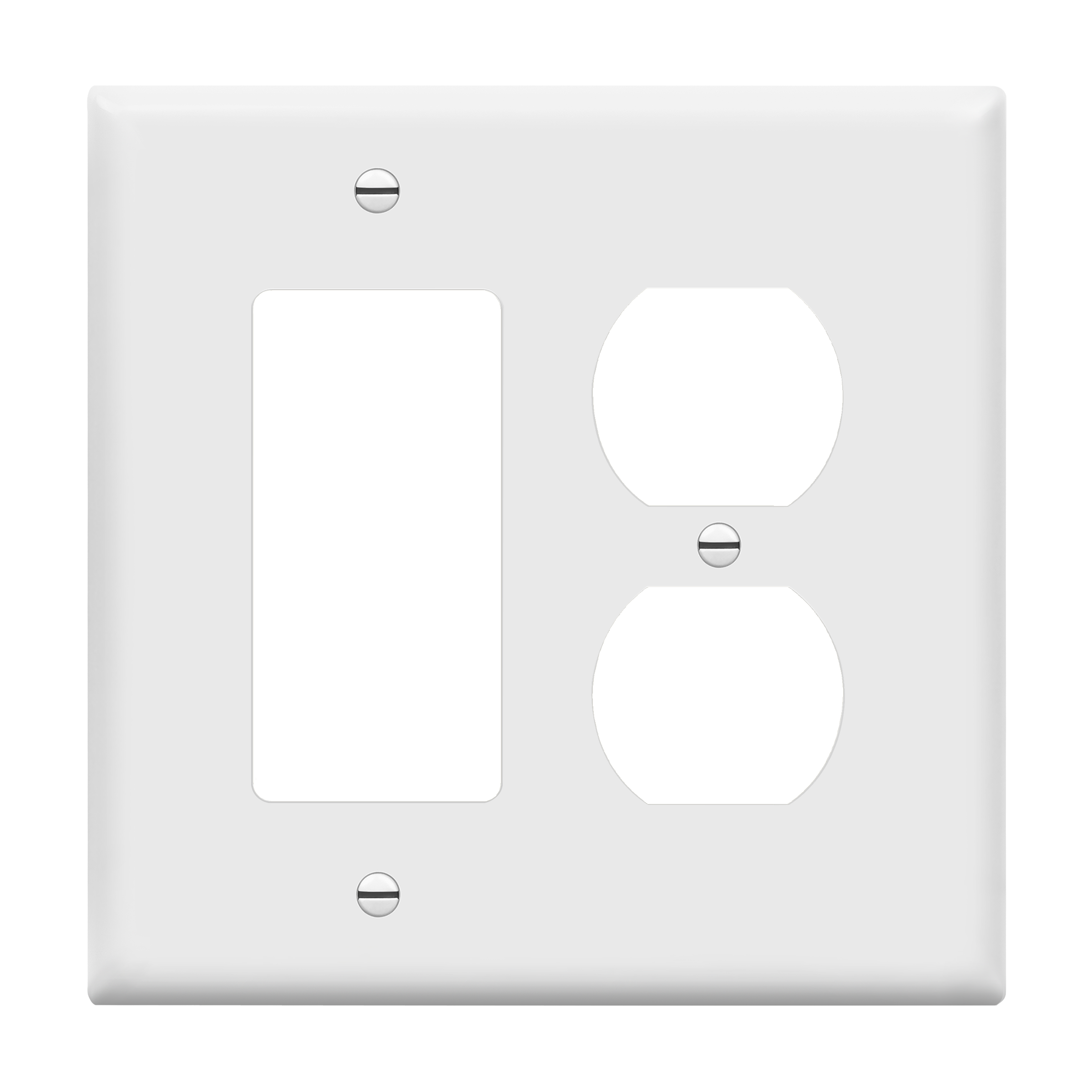 Rivers Edge Products Duplex Outlet Cover Plate, SingleGang Receptacle