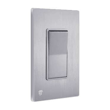 ENERLITES Decorator Light Switch with Brushed Screwless Wall Plate, Single Pole, 3 Wire, Grounding Screw, Residential Grade, 15A 120V, UL Listed, 91150-SVWBP, Brushed Silver
