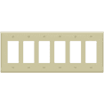 thumbnail image 1 of ENERLITES Decorator Light Switch or Receptacle Outlet Wall Plate, 6-Gang, Mid-Size, Unbreakable Polycarbonate Thermoplastic, UL Listed, 8836M-I, Ivory, 1 of 5