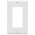 thumbnail image 1 of ENERLITES Decorator Light Switch / Receptacle Outlet Wall Plate, Glossy Finish, Size 1-Gang, Unbreakable Polycarbonate Thermoplastic, UL Listed, White, 1 of 5