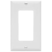 ENERLITES Decorator Light Switch / Receptacle Outlet Wall Plate, Glossy Finish, Size 1-Gang, Unbreakable Polycarbonate Thermoplastic, UL Listed, White