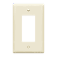 thumbnail image 1 of ENERLITES Decorator Light Switch or Receptacle Outlet Wall Plate, Glossy, Midway Size 1-Gang 4.88" x 3.11", Unbreakable Polycarbonate Thermoplastic, UL Listed, 8831M-LA, Light Almond, 1 of 5