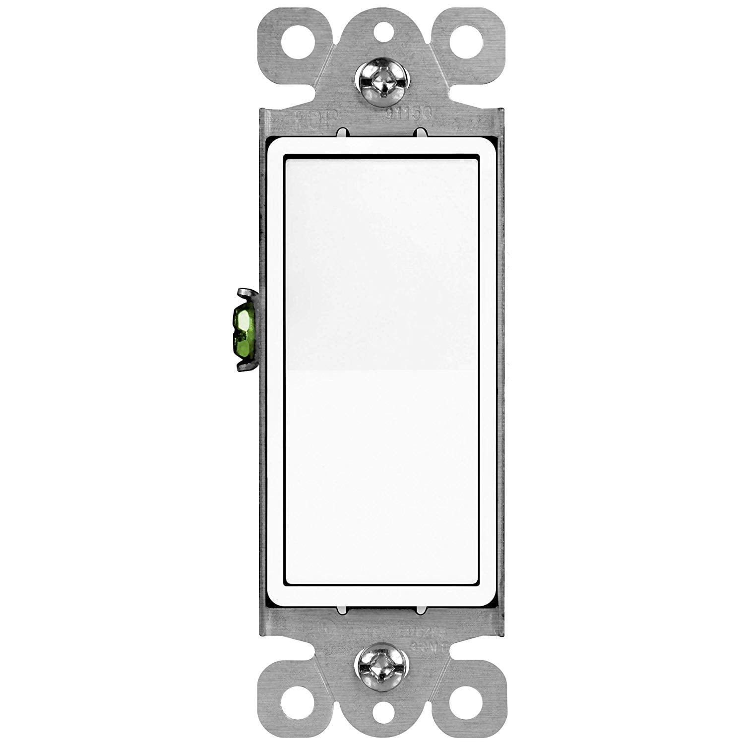 ENERLITES Decorator On/Off Paddle Light Switch, Single Pole, 3 Wire ...