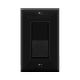 thumbnail image 1 of ENERLITES Decorator On/Off Paddle Switch with Wall Plates, Single Pole, 3 Wire, Grounding Screw, Residential Grade, 15A 120V/277V, UL Listed, 91150-BKWP, Black, 1 of 5