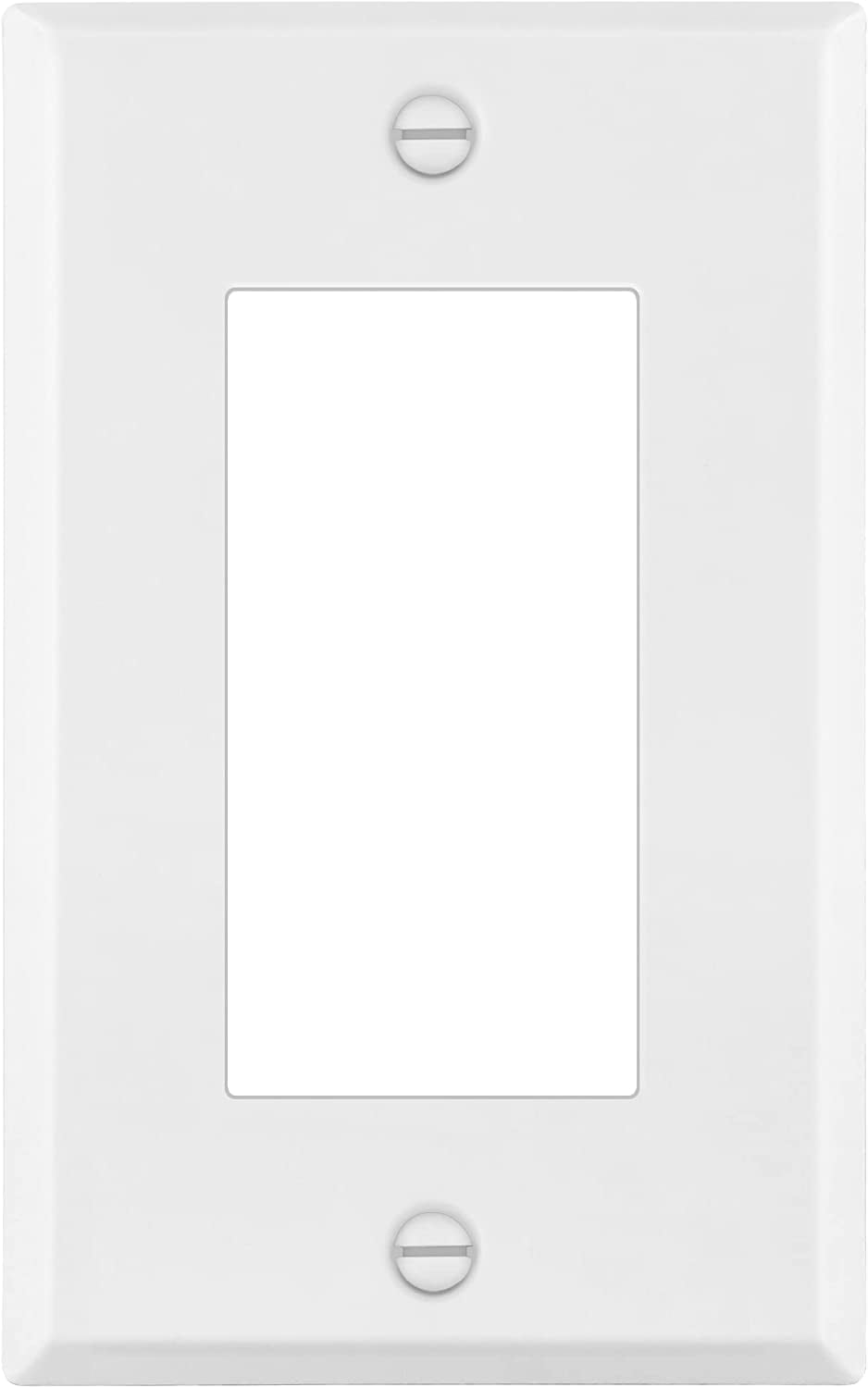 ENERLITES Decorator Switch Metal Wall Plate, Stainless Steel Outlet